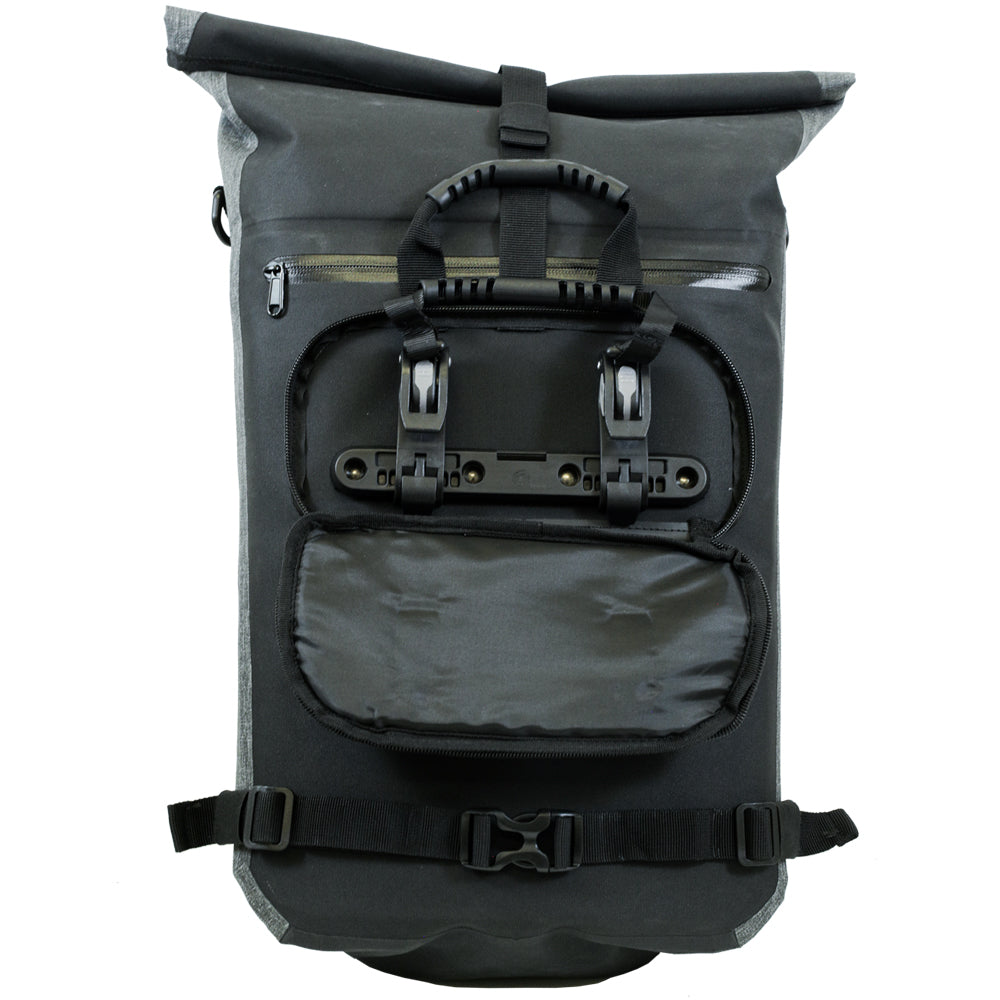 (BM-BP1BKGY) Waterproof Pannier Backpack -Black/Grey