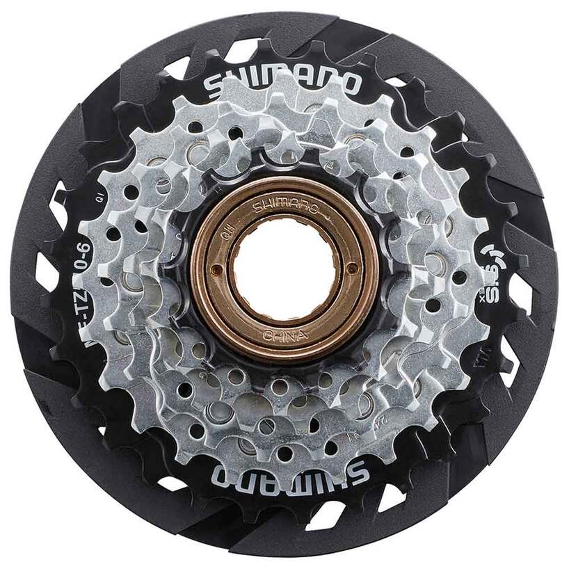 MULTIPLE FREEWHEEL SPROCKET, MF-TZ510 14-34T, 7-SPEED, 14-16-18-20-22-24-34T, W/SPOKE PROTECTOR