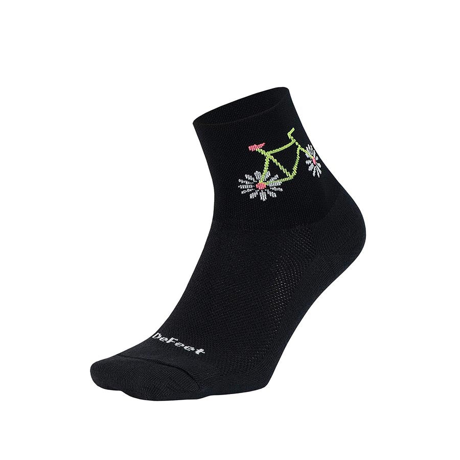DeFeet, Aireator 2-3" Cuff, Socks, White, L, Pair