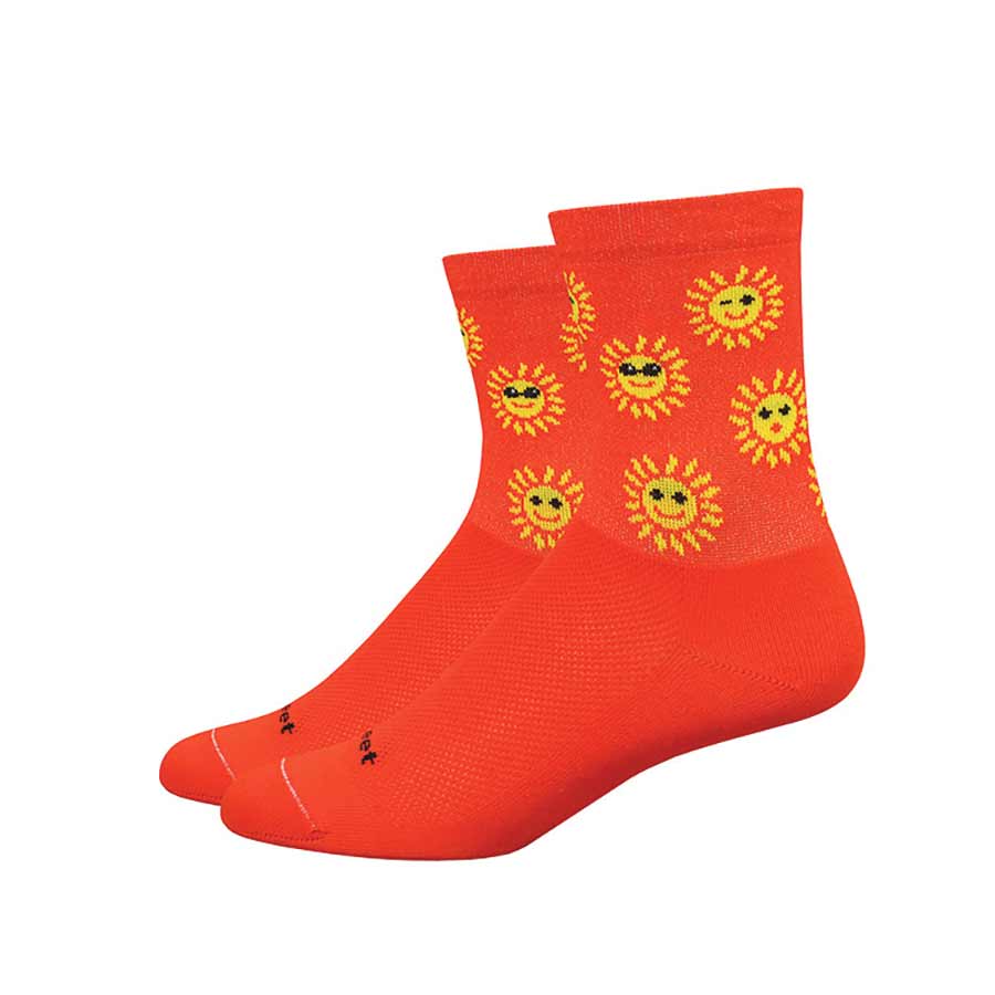 DeFeet, Aireator 4", Socks, Neptune/Black/Red, L