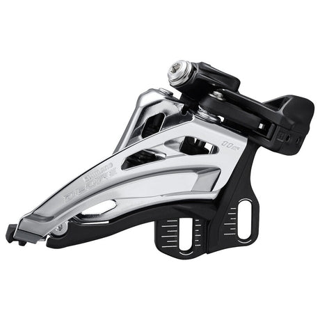 FRONT DERAILLEUR, FD-M5100-M, DEORE, FOR 2X11, MID CLAMP, FRONT-PULL, 34.9MM BAND (W/ 28.6 & 31.8MM ADPT), CS-ANGLE: 64-69, FOR TOP GEAR: 38T, CL: 48.8/51.8MM