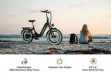 Heybike  Ranger S 2.0  Foldable Step-Thru Fat-Tire 750W Ebike, 55 Miles Max Range, 28MPH - UL Certified - Black