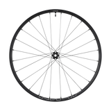 WHEEL, WH-MT600-B-29, FRONT, RIM 29, 24H, F:15MM E-THRU, CLINCHER (TUBELESS COMPATIBLE) OLD:110MM, BLACK, W/RIM TAPE, FOR CL DISC