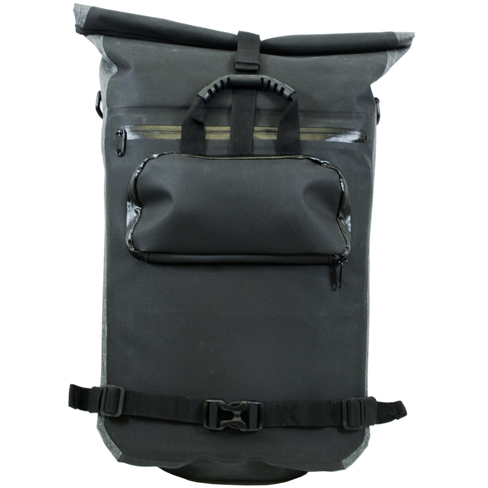 (BM-BP1BKGY) Waterproof Pannier Backpack -Black/Grey