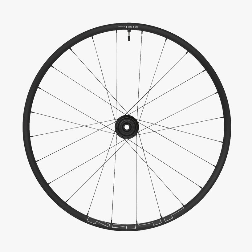 WHEEL, WH-MT601-B-27.5, REAR, RIM 27.5, 24H, FOR 12-S, R:12MM E-THRU, TUBELESS, OLD:148MM, BLACK, W/TUBELESS TAPE, FOR CL DISC