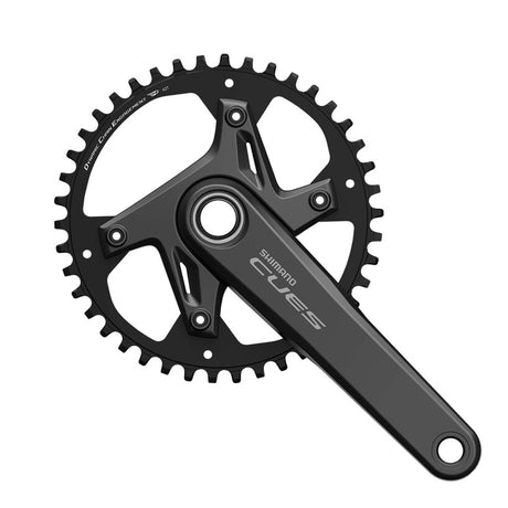 FRONT CHAINWHEEL, FC-U6040-1, CUES, FOR REAR 9/10/11-SPEED, HOLLOWTECH 2, 172.5MM, 42T W/O CG, W/O BB PARTS
