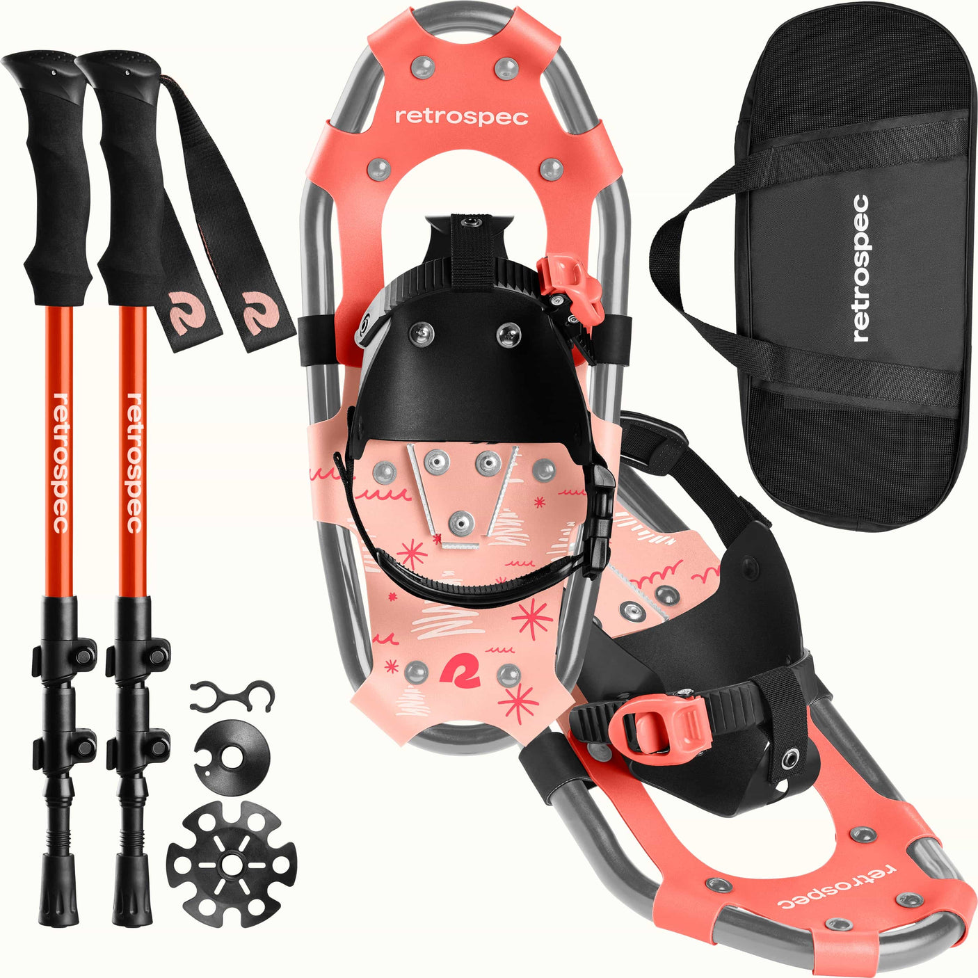Drifter Kids Snowshoe Bundle With Trekking Poles