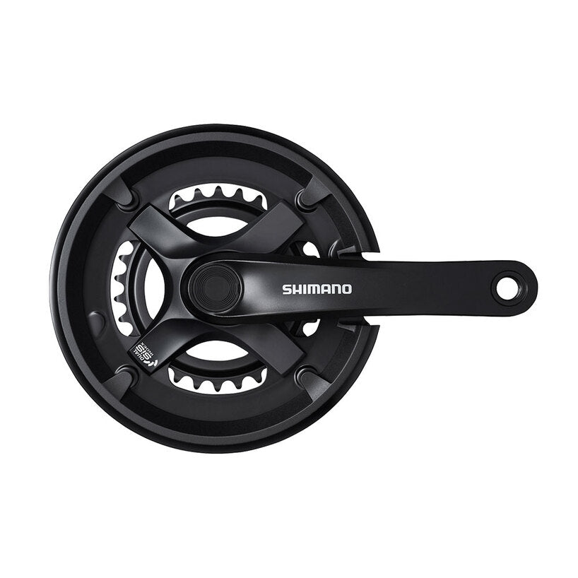 FRONT CHAINWHEEL, FC-TY501-2, 7/8-SPEED, 175MM, 46-30T W/O CHAIN GUARD, CHAIN CASE NOT COMPATIBLE, BLACK