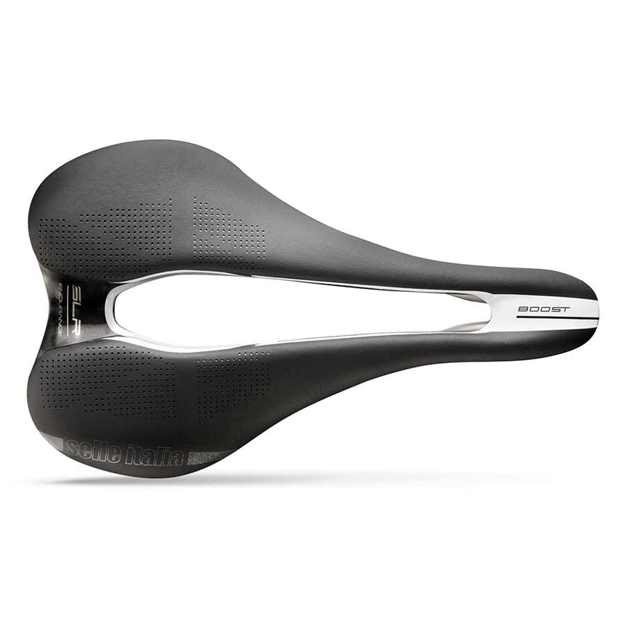 Selle Italia, SLR Boost Endurance Superflow S, Saddle, 248 x 130mm, 202g, Black/White