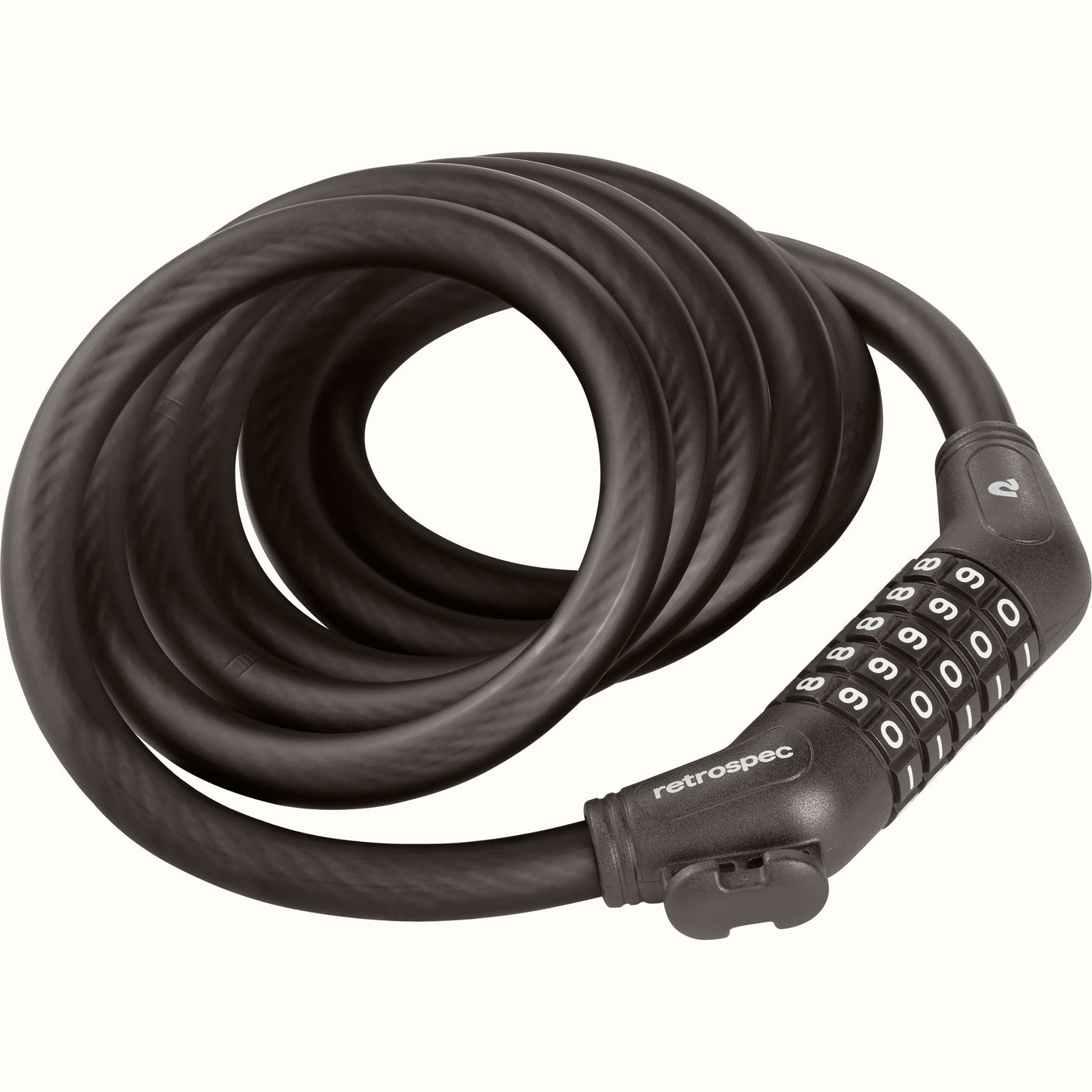 Grizzly Plus Integrated Combo Cable Bike Lock - 12mm