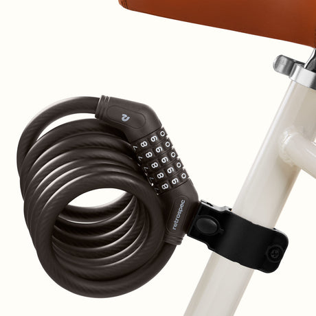 Grizzly Plus Integrated Combo Cable Bike Lock - 12mm