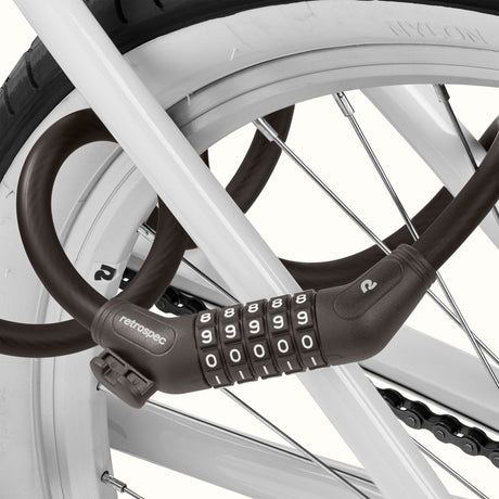 Grizzly Plus Integrated Combo Cable Bike Lock - 12mm