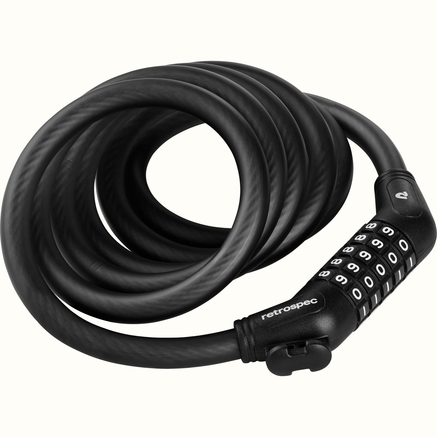 Grizzly Plus Integrated Combo Cable Bike Lock - 12mm