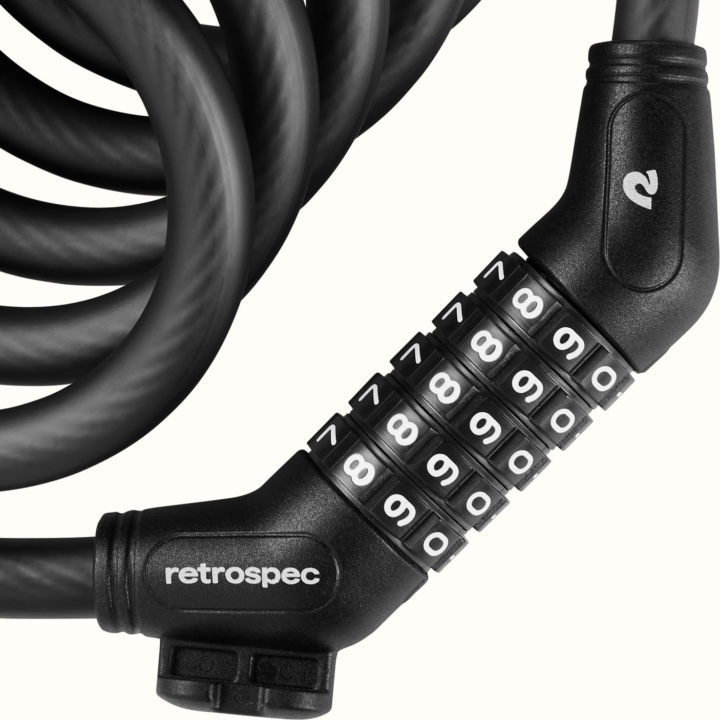 Grizzly Plus Integrated Combo Cable Bike Lock - 12mm