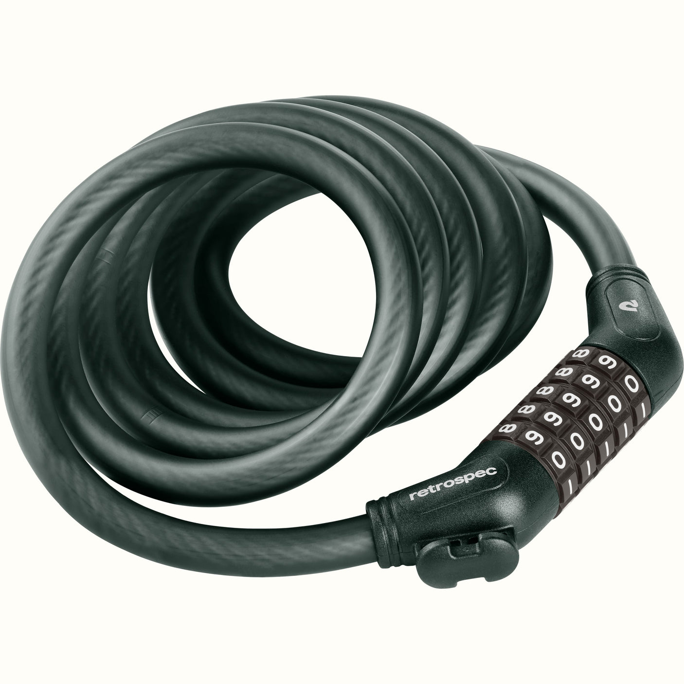 Grizzly Plus Integrated Combo Cable Bike Lock - 12mm