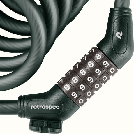 Grizzly Plus Integrated Combo Cable Bike Lock - 12mm