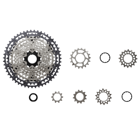 CASSETTE SPROCKET, CS-M8200-12, DEORE XT, 12-SPEED (HYPERGLIDE+),9-11-13-15-17-19-21-24-28-33-39-45T, TL-LR021 NOT INCLUDED