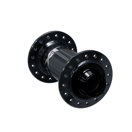 FRONT HUB, HB-M8210-B, DEORE XT, CENTER LOCK DISC 28H, FOR 15MM THRU TYPE AXLE (W/O AXLE), OLD:110MM, W/O ROTOR MOUNT COVER, W/O LOCK RING