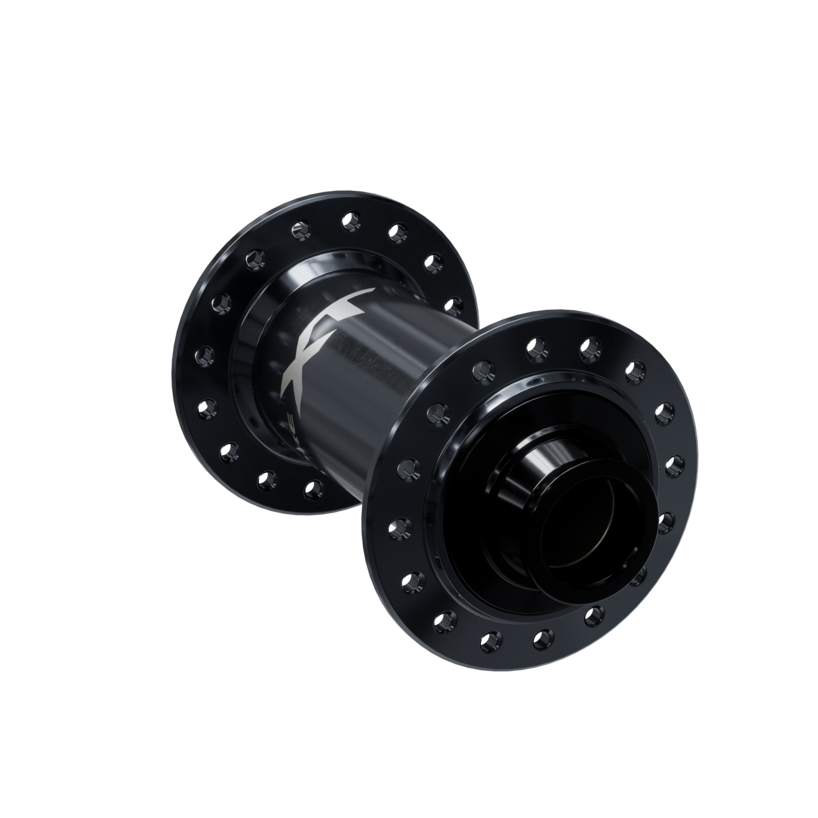 FRONT HUB, HB-M8210-B, DEORE XT, CENTER LOCK DISC 28H, FOR 15MM THRU TYPE AXLE (W/O AXLE), OLD:110MM, W/O ROTOR MOUNT COVER, W/O LOCK RING