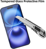 2 Pack Glass Screen Protector Compatible for  iPhone 15 [9H Hardness]-HD Screen Tempered Glass, Scratch Resistant, Easy Install  Bubble Free