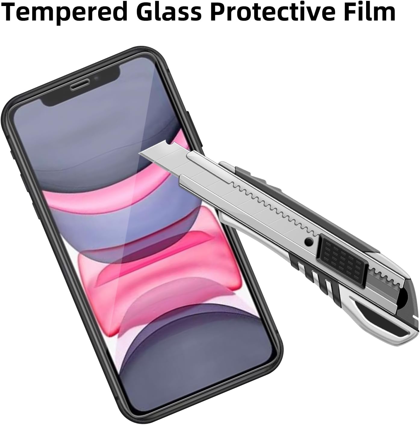 Screen Protector for iPhone 11 Pro/Xs/X, 2-Pack HD Clear, Face ID Compatible, Anti-Scratch Glass