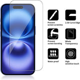 2 Pack Glass Screen Protector Compatible for  iPhone 15 [9H Hardness]-HD Screen Tempered Glass, Scratch Resistant, Easy Install  Bubble Free