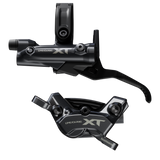 DISC BRAKE ASSEMBLED SET/J-kit, DEORE XT, BL-M8200(R), BR-M8220(R), W/O ADAPTER, METAL PAD(W/FIN), 1700MM HOSE (SM-BH90-SBM BLACK), W/CONNECTER INSERT