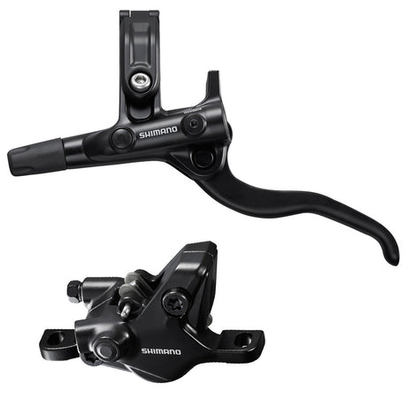 DISC BRAKE ASSEMBLED SET/J-kit, BL-M4100(L), BR-MT410(F), BLACK, W/O ADAPTER, RESIN PAD (W/O FIN), 1000MM HOSE (SM-BH59-SS BLACK), W/CONNECTER INSERT