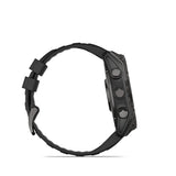 Garmin, fenix 8 AMOLED Sapphire 51mm, Watch, Watch Color: Titanium, Wristband: Orange/ Graphite - Silicone