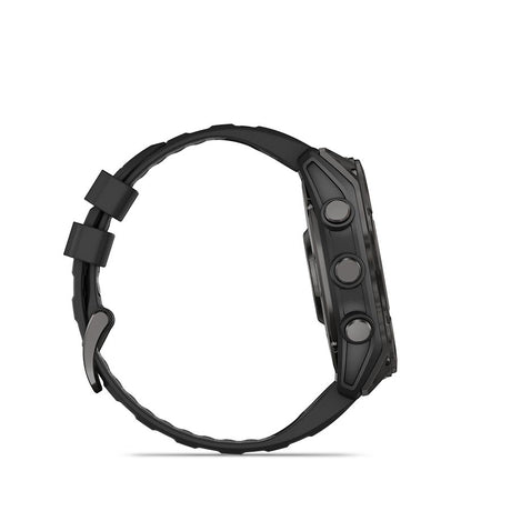 Garmin, fenix 8 AMOLED Sapphire 51mm, Watch, Watch Color: Titanium, Wristband: Orange/ Graphite - Silicone