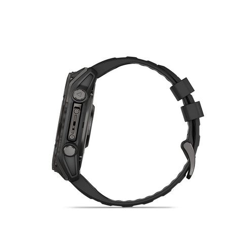 Garmin, fenix 8 AMOLED Sapphire 51mm, Watch, Watch Color: Titanium, Wristband: Orange/ Graphite - Silicone