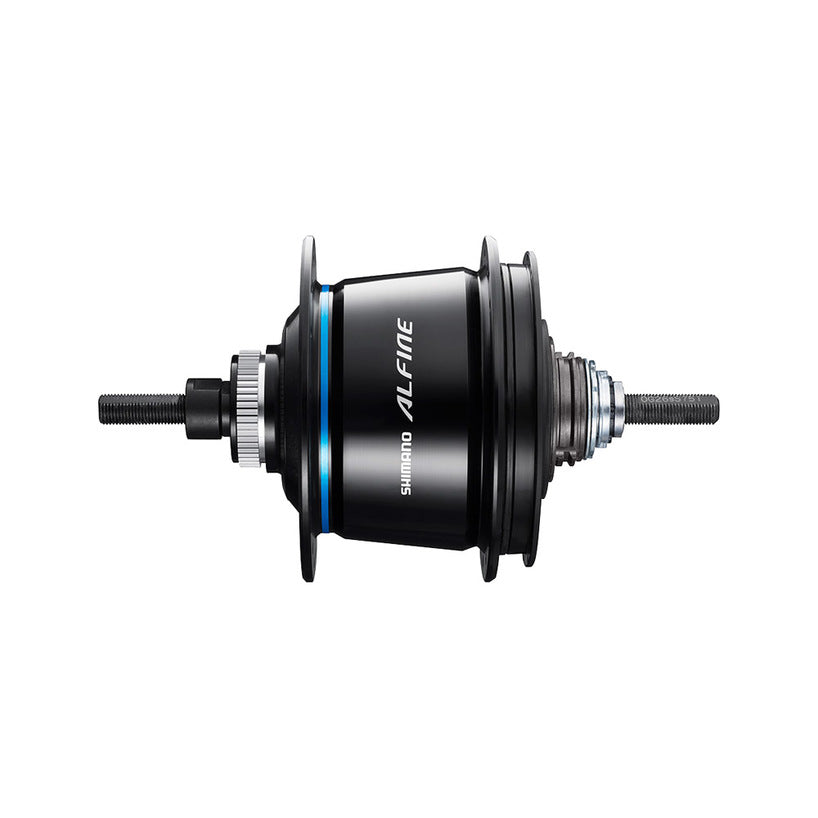 INTERNAL HUB GEAR 8-SPEED FOR DISC, SG-S7051-8, ALFINE Di2, 32H 135X187MM, W/ROTOR MOUNT COVER, SILVER