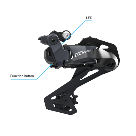 REAR DERAILLEUR, RD-U8050, CUES, SGS, 11-SPEED, TOP NORMAL, SHADOW DESIGN, DIRECT ATTACHMENT