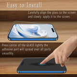 2 Pack Screen Protector for iPhone 15 Pro Max Tempered Glass Anti Scratch, Bubble Free