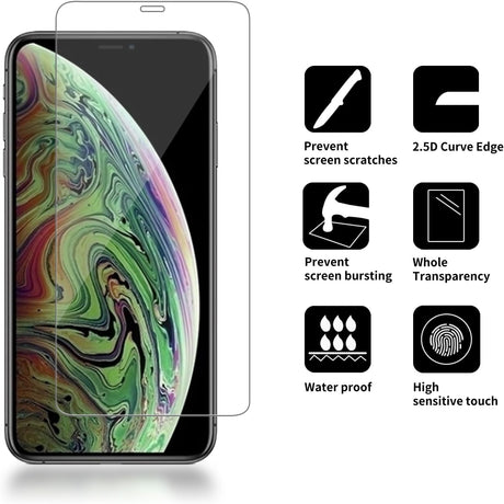2 Pack Glass Elite Screen Protector - Made for Apple iPhone 11 Pro Max and Xs Max- Case Friendly Screen - InvisibleShield - Impact & Scratch Protection