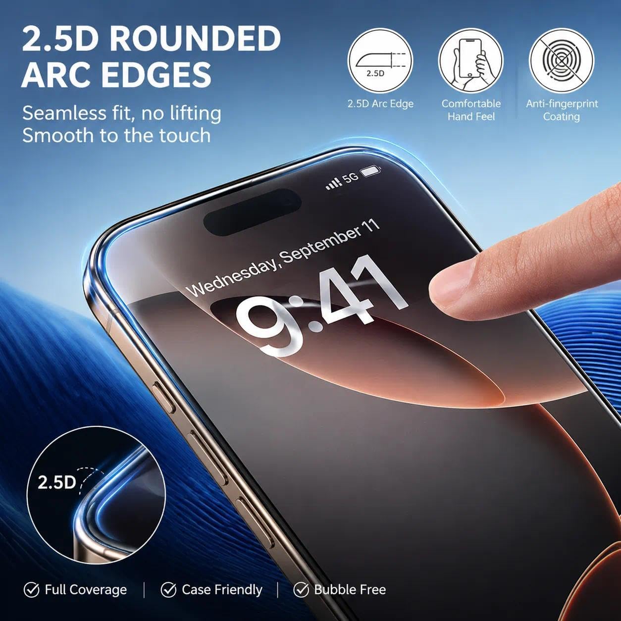 2-Pack Tempered Glass Screen Protector for iPhone 12 Mini 5.4-Inch, 9H Hardness, HD Clear, Anti-Scratch, Anti-Fingerprint, Bubble-Free, Ultra Thin, Easy to Install
