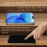 2 Pack Screen Protector for iPhone 16 Pro Max Tempered Glass Full Coverage, Anti Scratch, Bubble Free