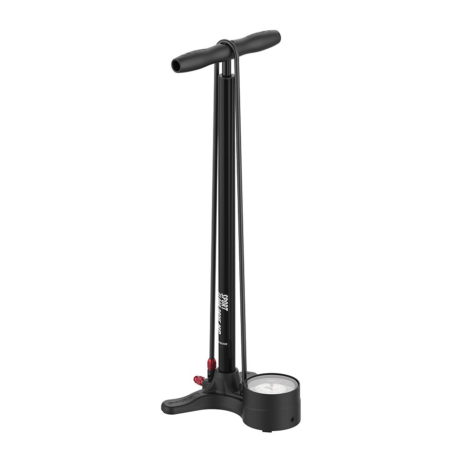 Lezyne, Sport Floor Drive, Floor Pump, Dual Valve Head, 220psi, Black