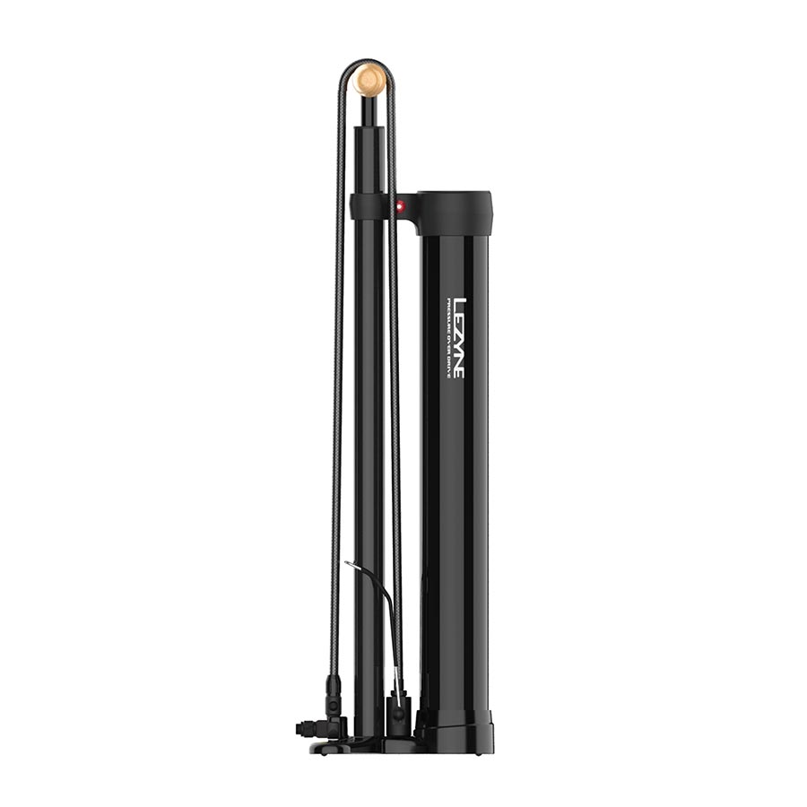 Lezyne, Pressure Over Drive 2.5", Floor Pump, ABS-1 Pro Chuck, 220psi, Black