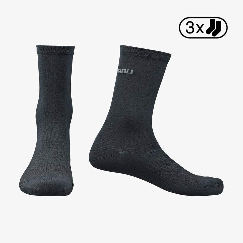 PERFORMANCE SOCKS, 3 PAIRS, BLACK, S/M (SHOE SIZE 36-40)