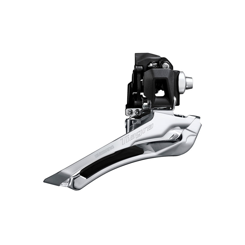 FRONT DERAILLEUR, FD-R4000, TIAGRA, FOR REAR 11-SPEED, DOWN-SWING, DOWN-PULL, 34.9MM BAND, FOR TOP GEAR: 50-52T, CL: 43.5MM, BLACK