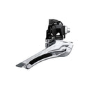 FRONT DERAILLEUR, FD-R4000, TIAGRA, FOR REAR 11-SPEED, DOWN-SWING, DOWN-PULL, 31.8MM BAND (W/28.6MM ADAPTER), FOR TOP GEAR: 50-52T, CL: 43.5MM, BLACK