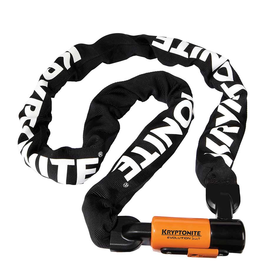 Kryptonite, Evolution 4 1090, Chain Lock, Key, 10mm, 90cm, 3', Black