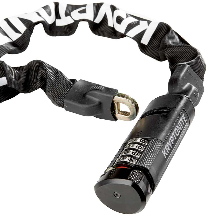 Kryptonite, Keeper 712, Chain Lock, Combination, 7mm, 120cm, 4', Black