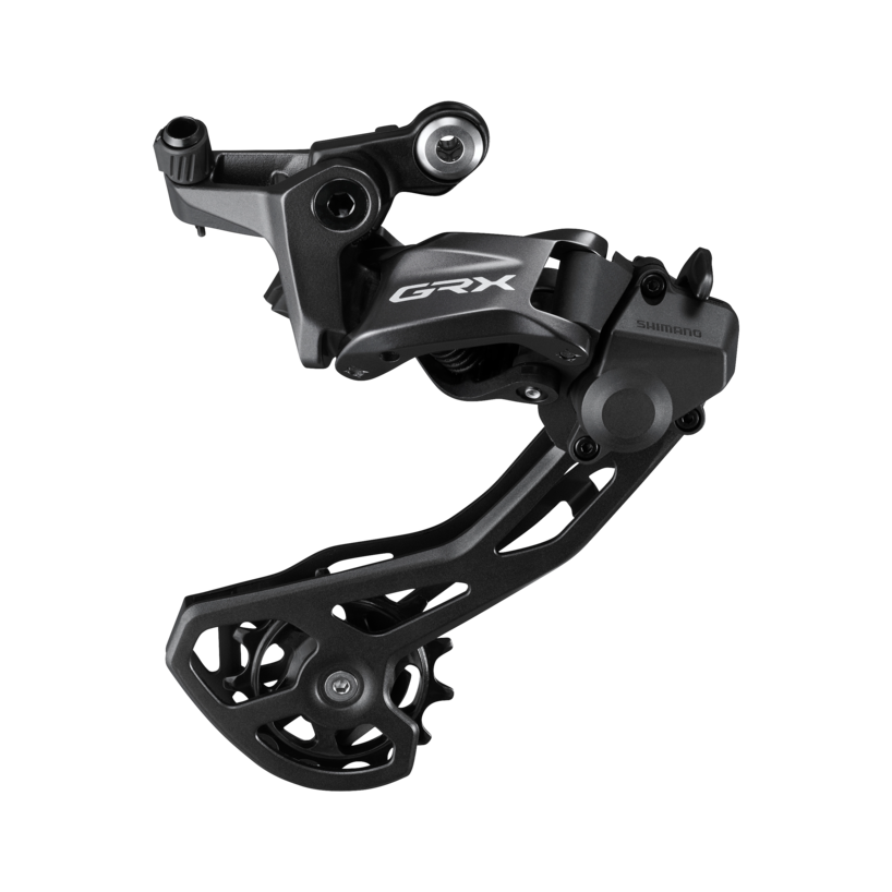 REAR DERAILLEUR, RD-RX820, GRX, 12-SPEED, TOP NORMAL, SHADOW PLUS DESIGN, DIRECT ATTACHMENT, W/OT-RS900 (BLACK) 240MM X1, LONG NOSE CAP X1