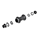 FRONT HUB, HB-M9210-B, XTR, CENTER LOCK DISC 32H, FOR 15MM THRU TYPE AXLE (W/O AXLE), OLD:110MM, W/O ROTOR MOUNT COVER, W/O LOCK RING