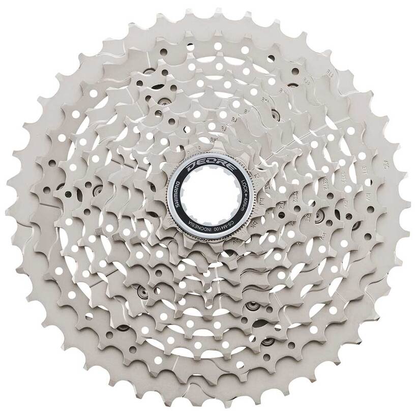 CASSETTE SPROCKET, CS-M4100, 11-42T, DEORE, 10-SPEED, 11-13-15-18-21-24-28-32-37-42T