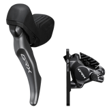 DISC BRAKE ASSEMBLED SET/J-KIT DIRECT, GRX, ST-RX820(R), BR-RX820(R) FOR 25MM MNT, RESIN (W/FIN), SL INNER 2200/1700MM HOSE (SM-BH90 BLACK), OT-SP41 600/300MM