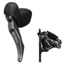 DISC BRAKE ASSEMBLED SET/J-KIT DIRECT, GRX, ST-RX820(L), BR-RX820(F) FOR 160MM ROTOR, RESIN (W/FIN), SL INNER 1800MM, 1000MM HOSE (SM-BH90 BLACK), OT-SP41 600MM