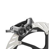 HYDRAULIC DISC BRAKE, BR-M9220, XTR, 4-PISTON, FRONT OR REAR, W/O ADAPTER, W/P04C-MF METAL PAD (W/FIN)